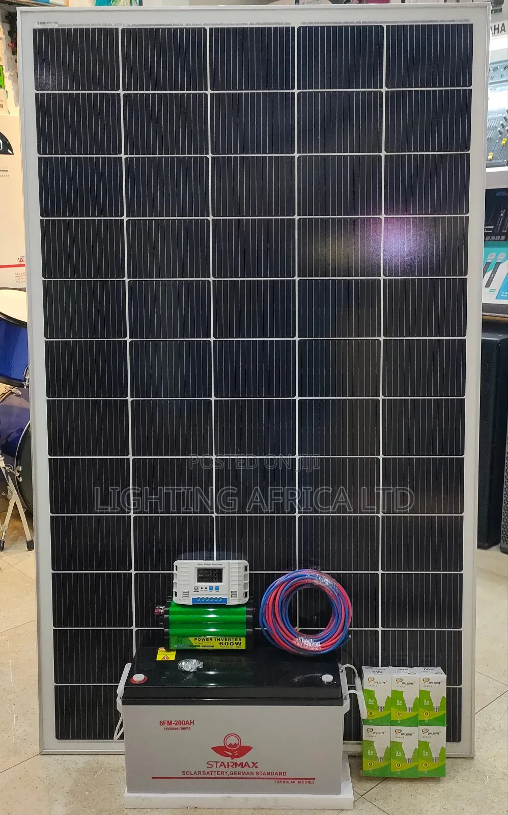 Best 500w Solar - 600w -1200w Inverter - 200ah Battery Support 43" Tv