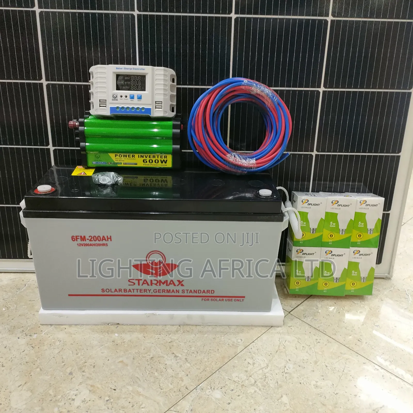 Best 500w Solar - 600w -1200w Inverter - 200ah Battery Support 43" Tv