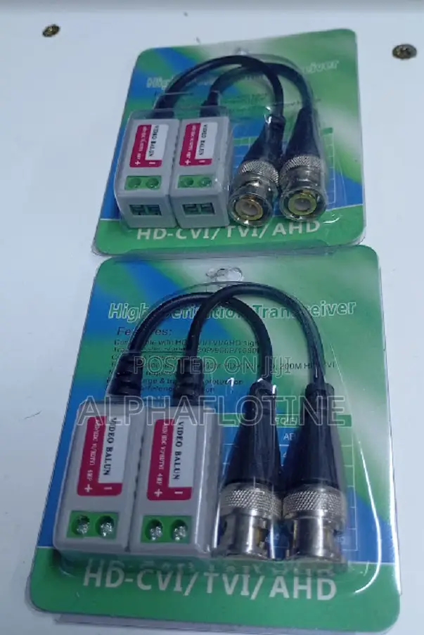Video Balun Connectors for CCTV System