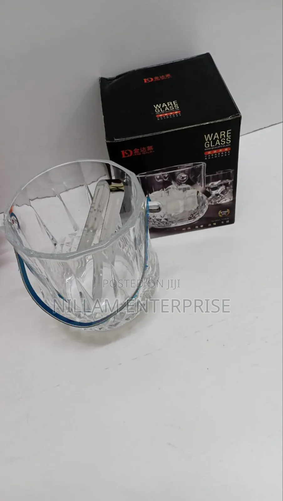 Portable Ice Cube Bucket With Handle