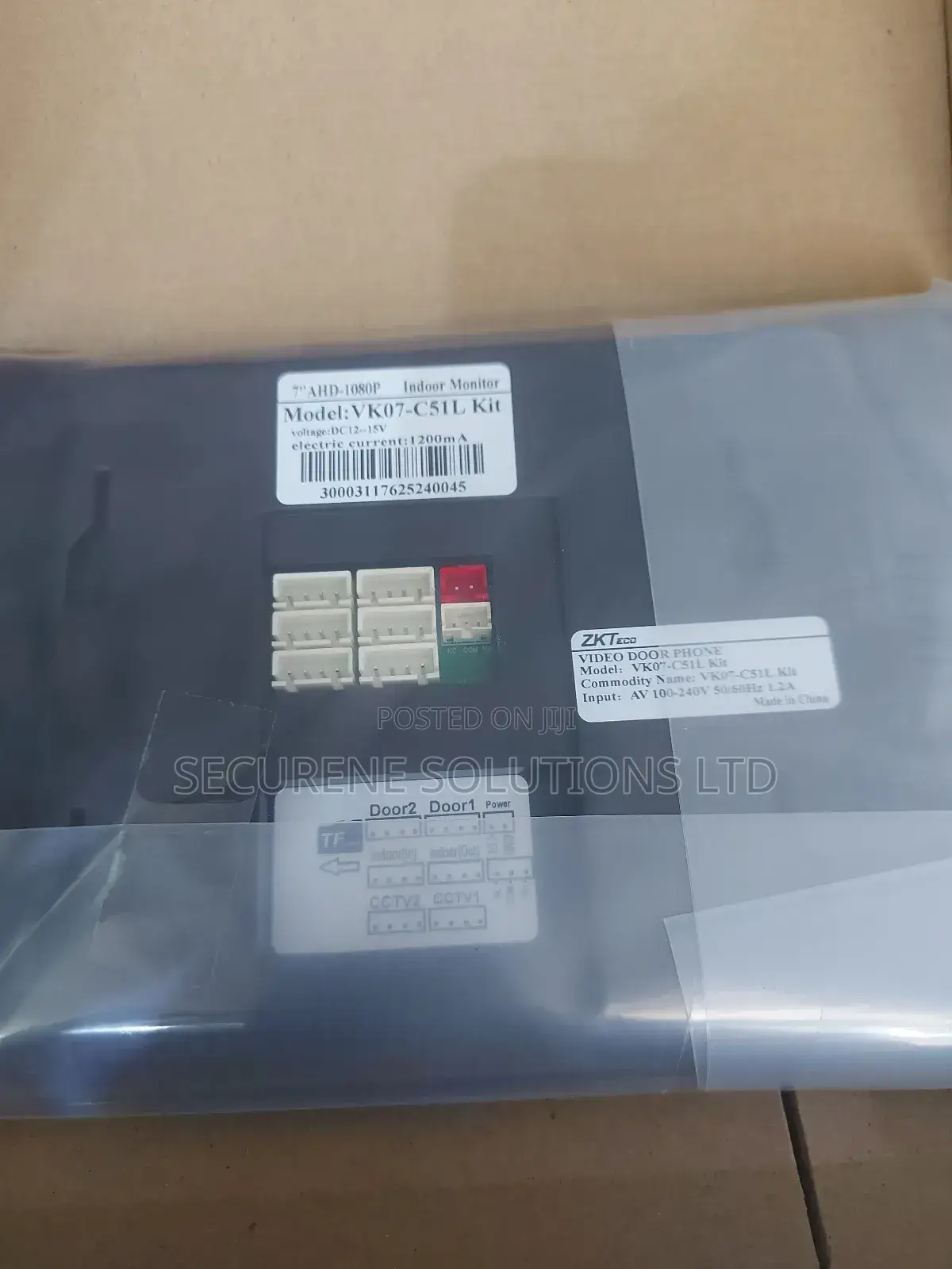 Zkteco Vk07-C51l Kit, a 4-Wire Analog Video Intercom System
