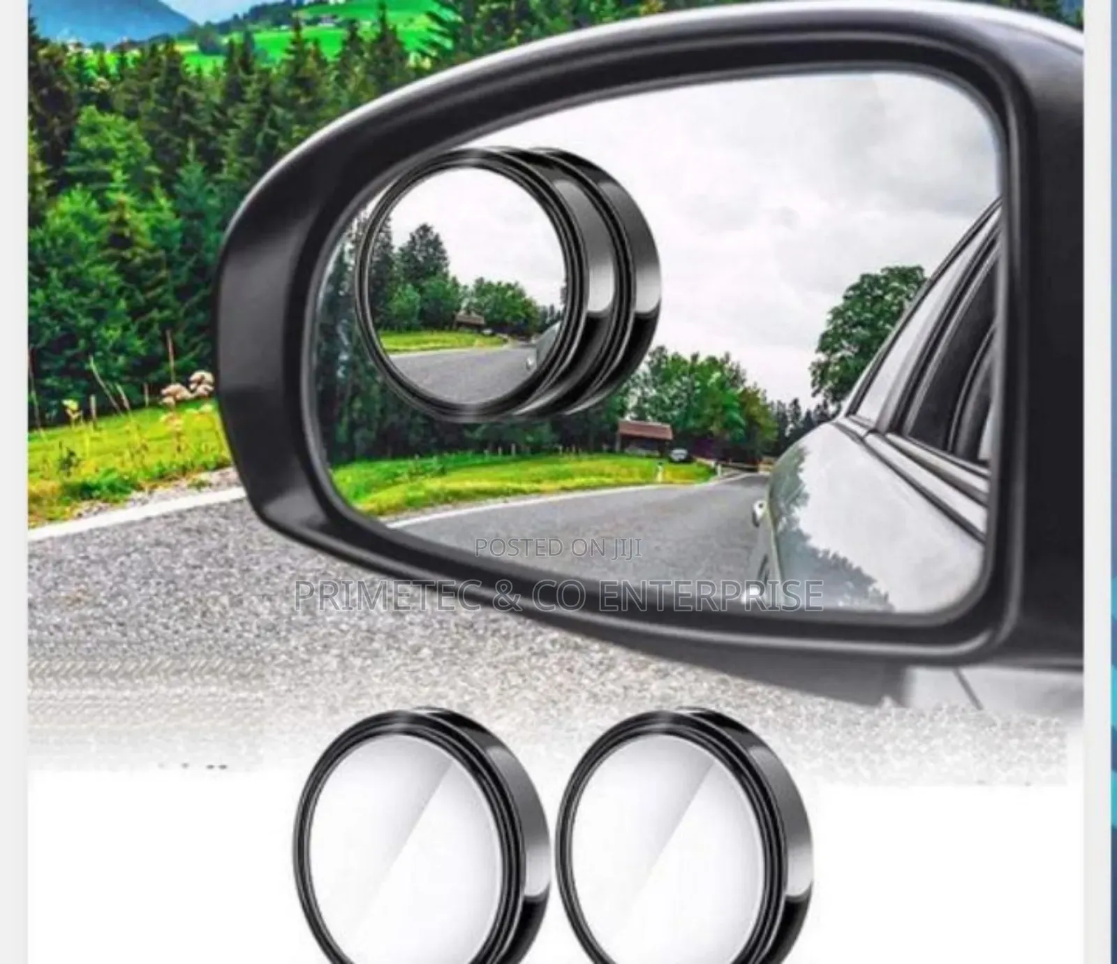 2pcs Blind Spot Mirrors 360 Degree Adjustable Car Auxiliary.