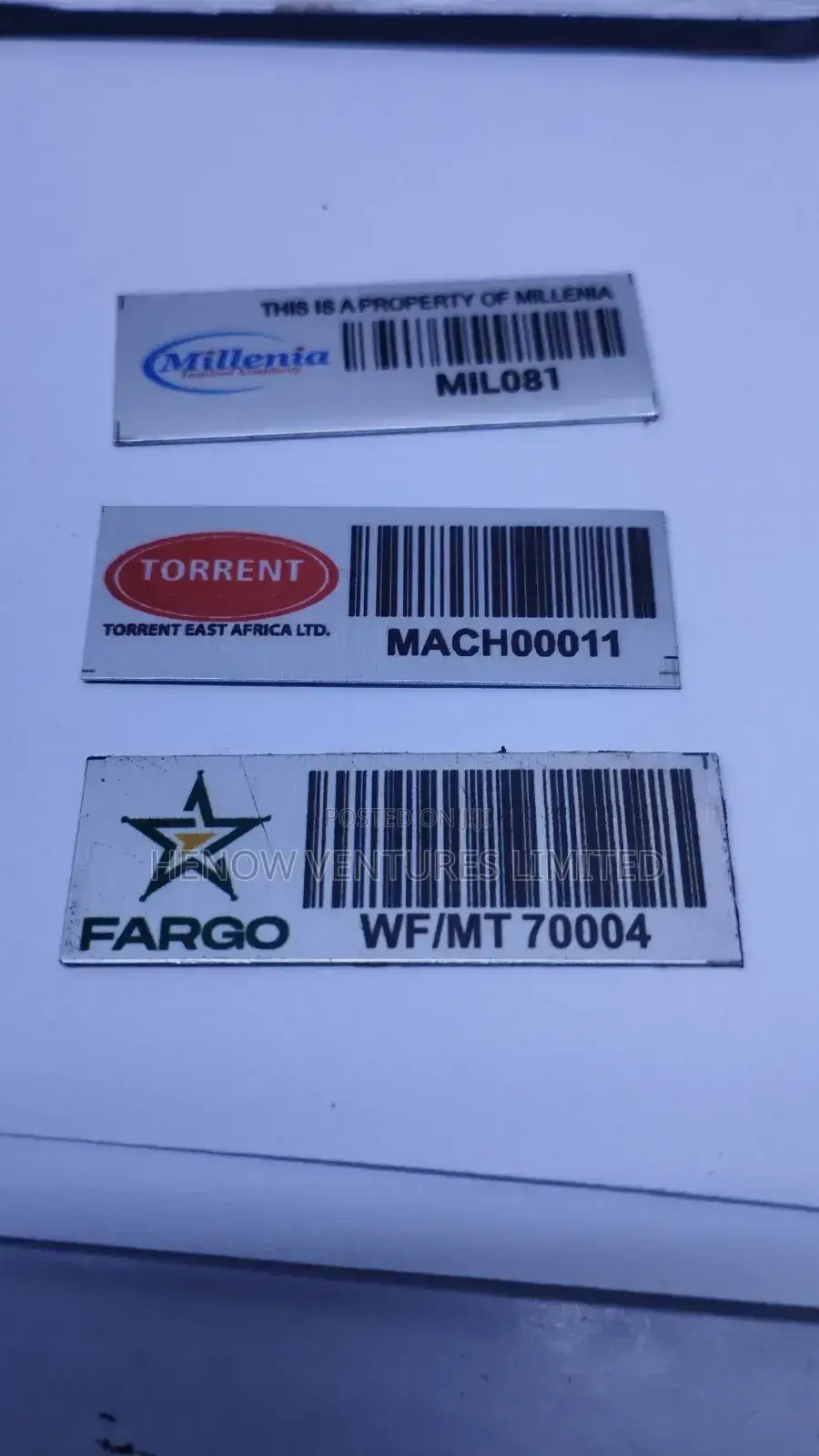 Asset Tags With Barcodes or Qr Code