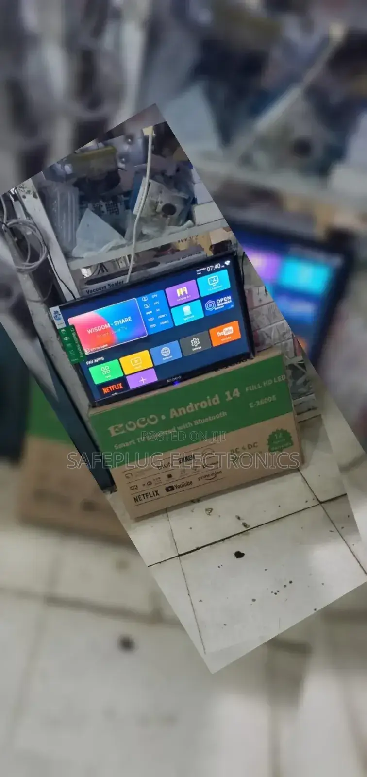 26 Inches Ac/Dc Ecco Smart Android Digital Tv With Bluetooth
