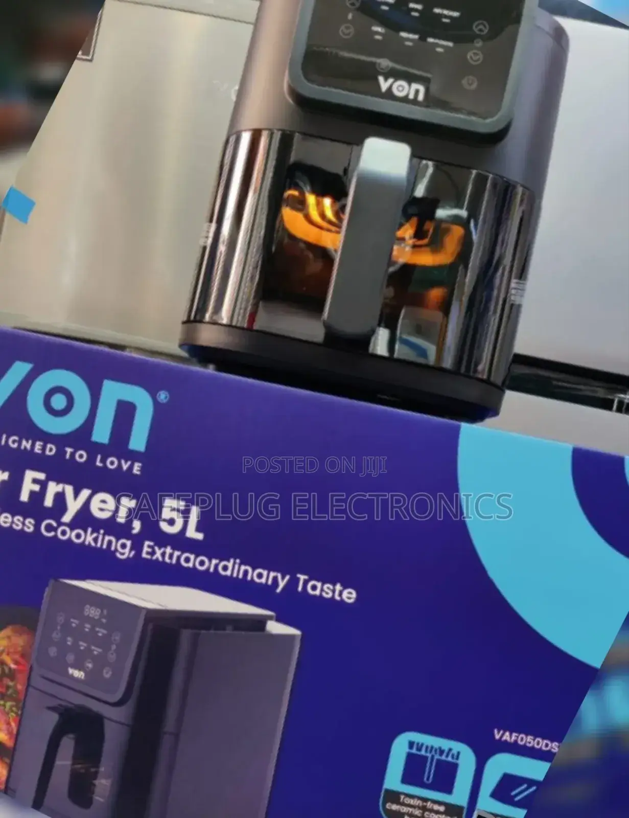 Von 5l Digital Slim Design Air Fryer