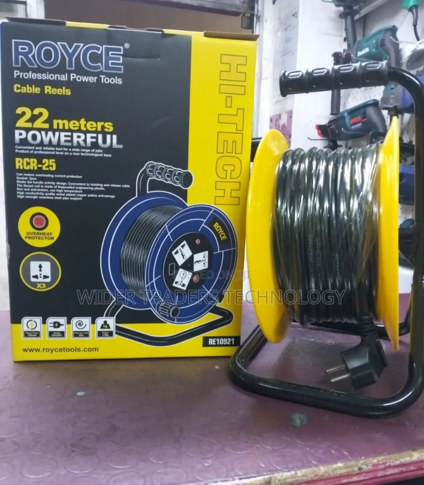Royce Cable Reel 22 Meters Rcr-25