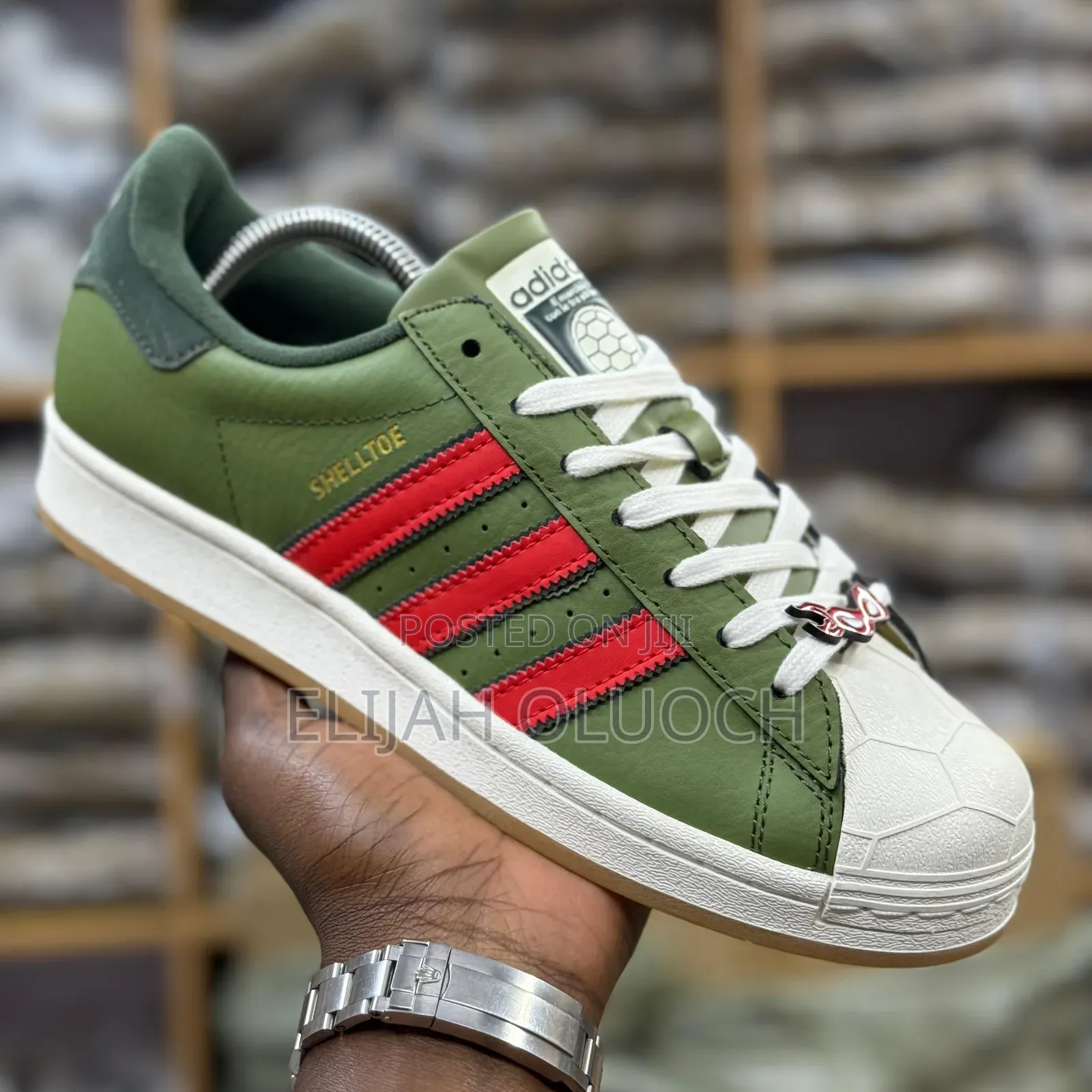 Adidas Superstar Shell Toe Green Shoes