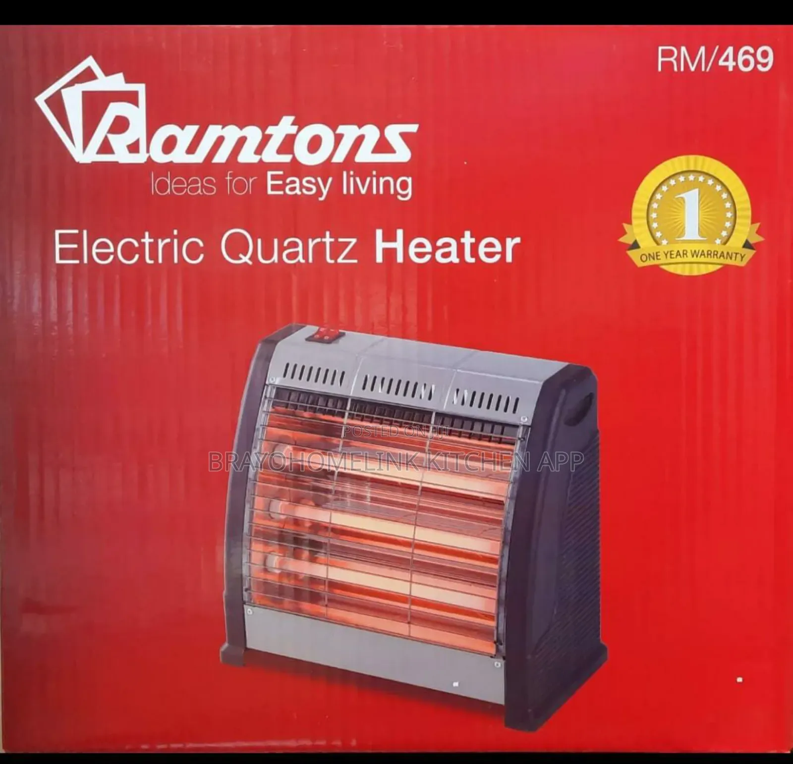 *Ramtons Quartz Heater Rm469