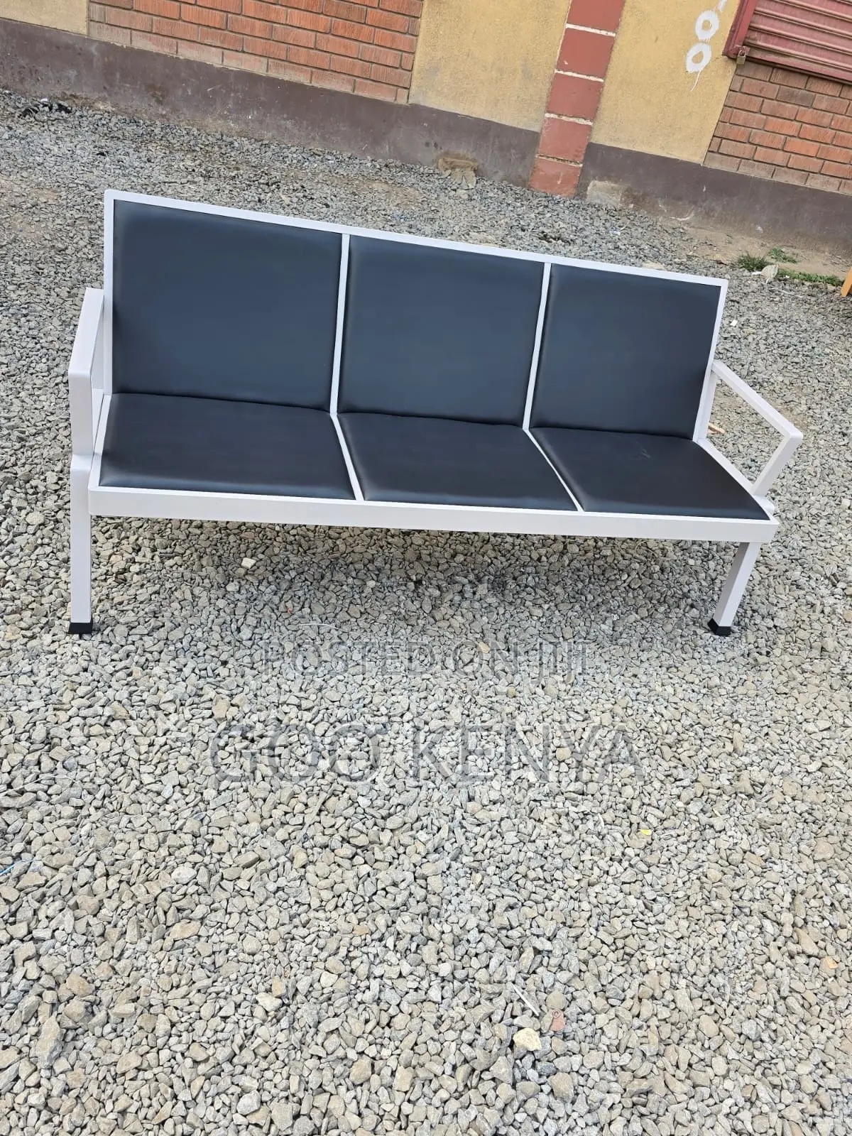 Office Bench ; 3-Link Heavy Duty Office Waiting Bench