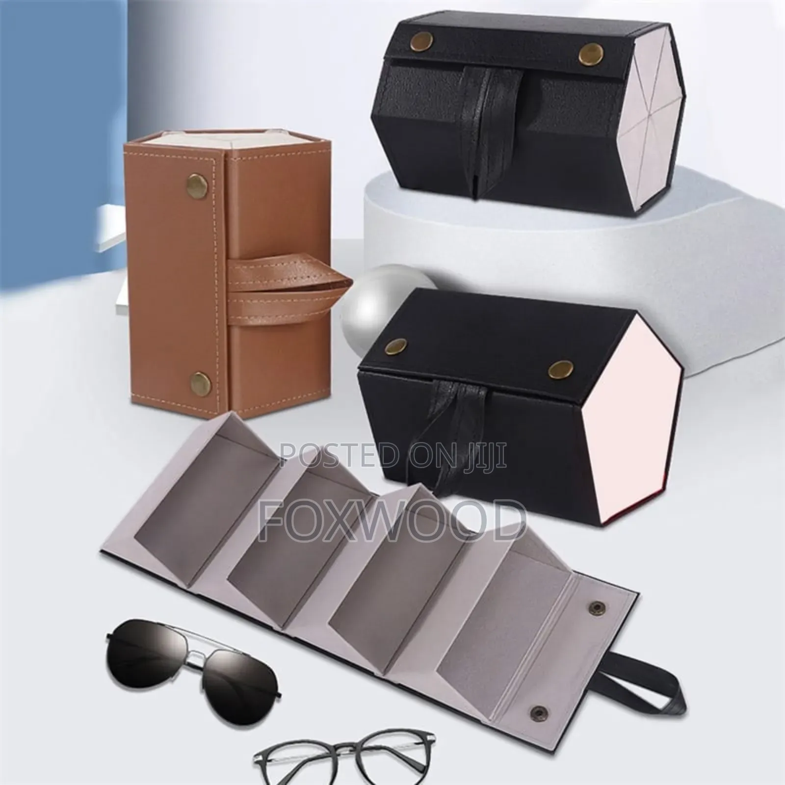 Portable Foldable Sunglasses Case Cover Organizer