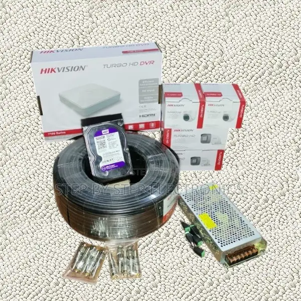 4 Hikvision 2mp Full Hd CCTV Cameras With DVR- Viewable on Ios/Android