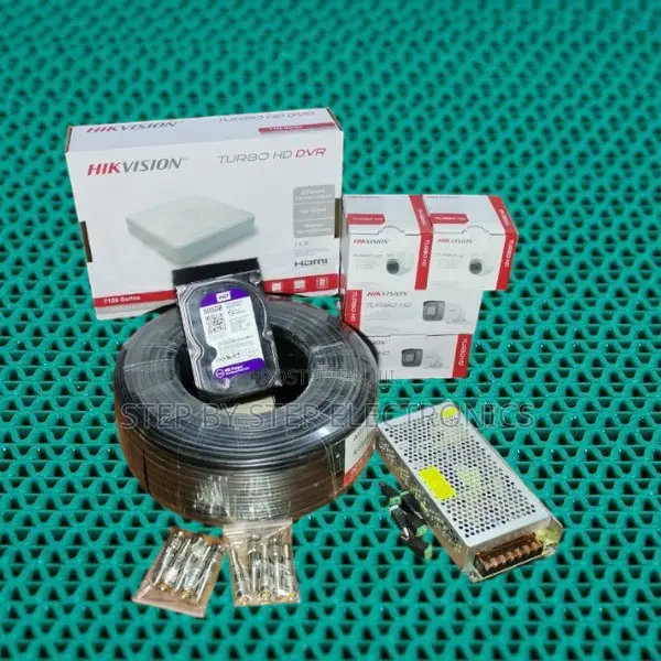 Smartphone View Hikvision 4-Camera 2mp CCTV Kit With Night Vision