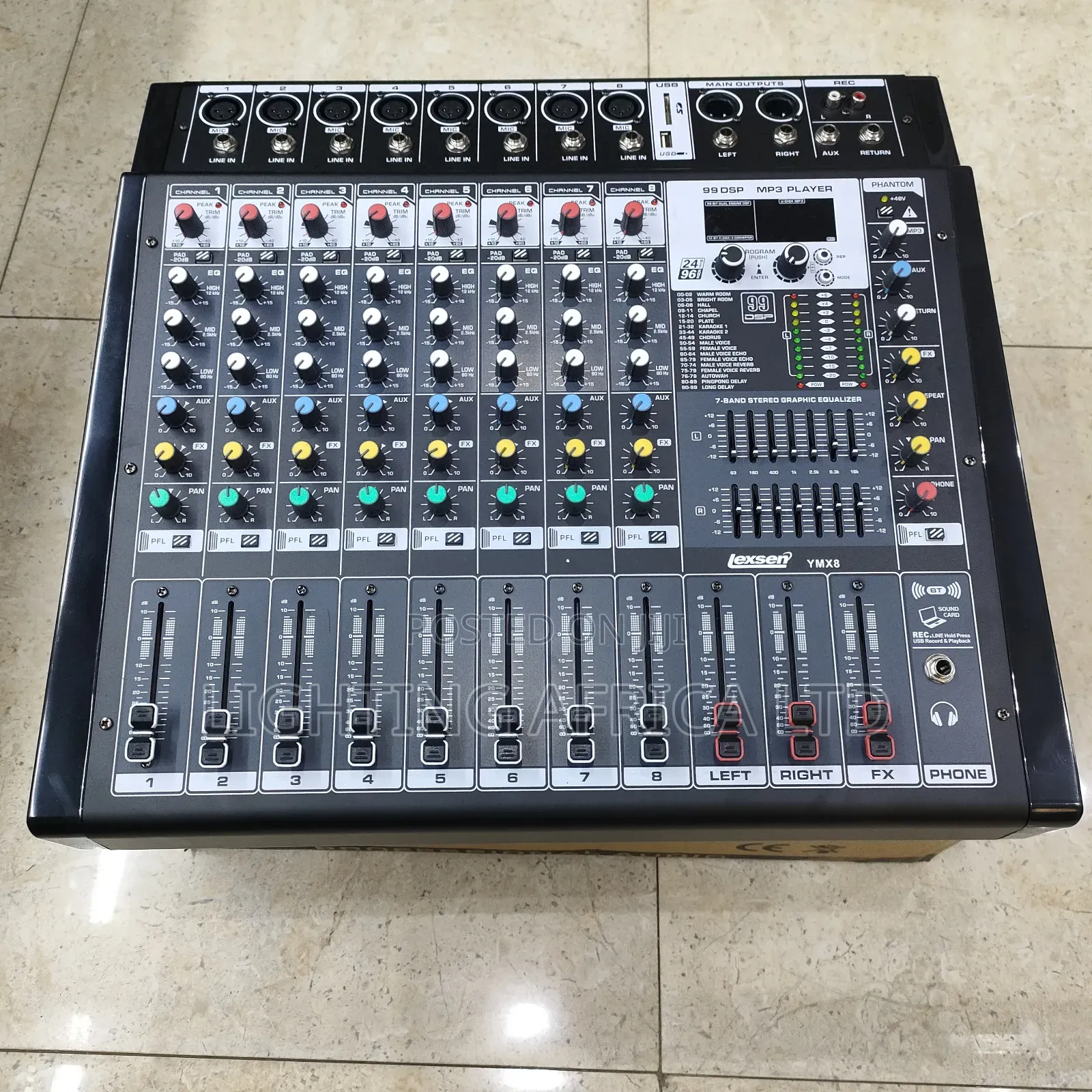 8 Channels Lexen Proffesional Powered Mixer 800w X 2