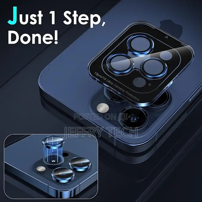 Ywxtw Metal Ring Camera Lens Protector Tempered Glass
