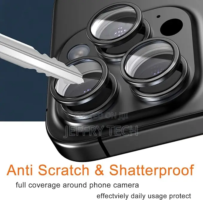 Cojoc for iPhone 16 Pro Max Tempered Metal Ring