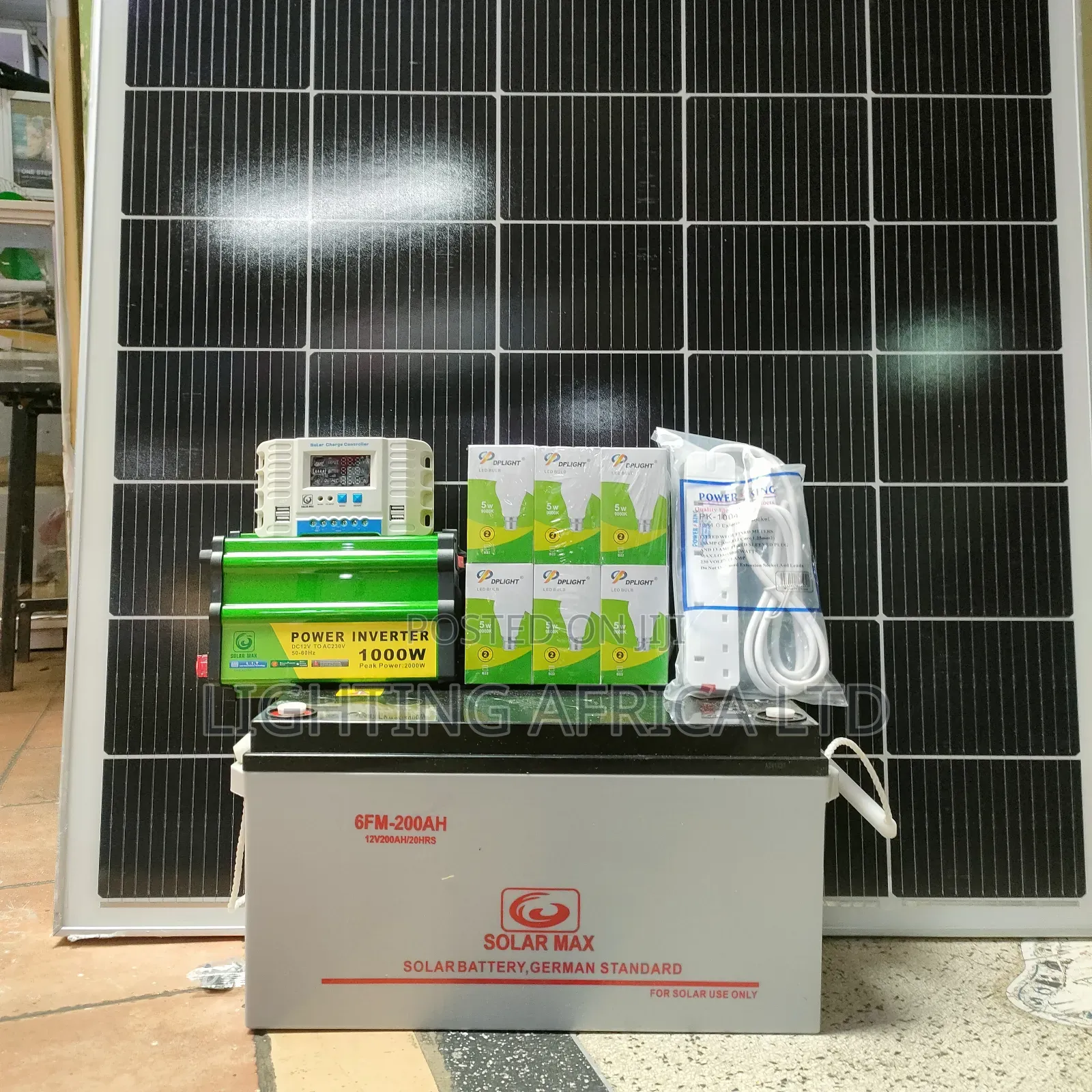 550w Solar - 1000w Inverter - 40a Controller - 200ah Solarmax Battery