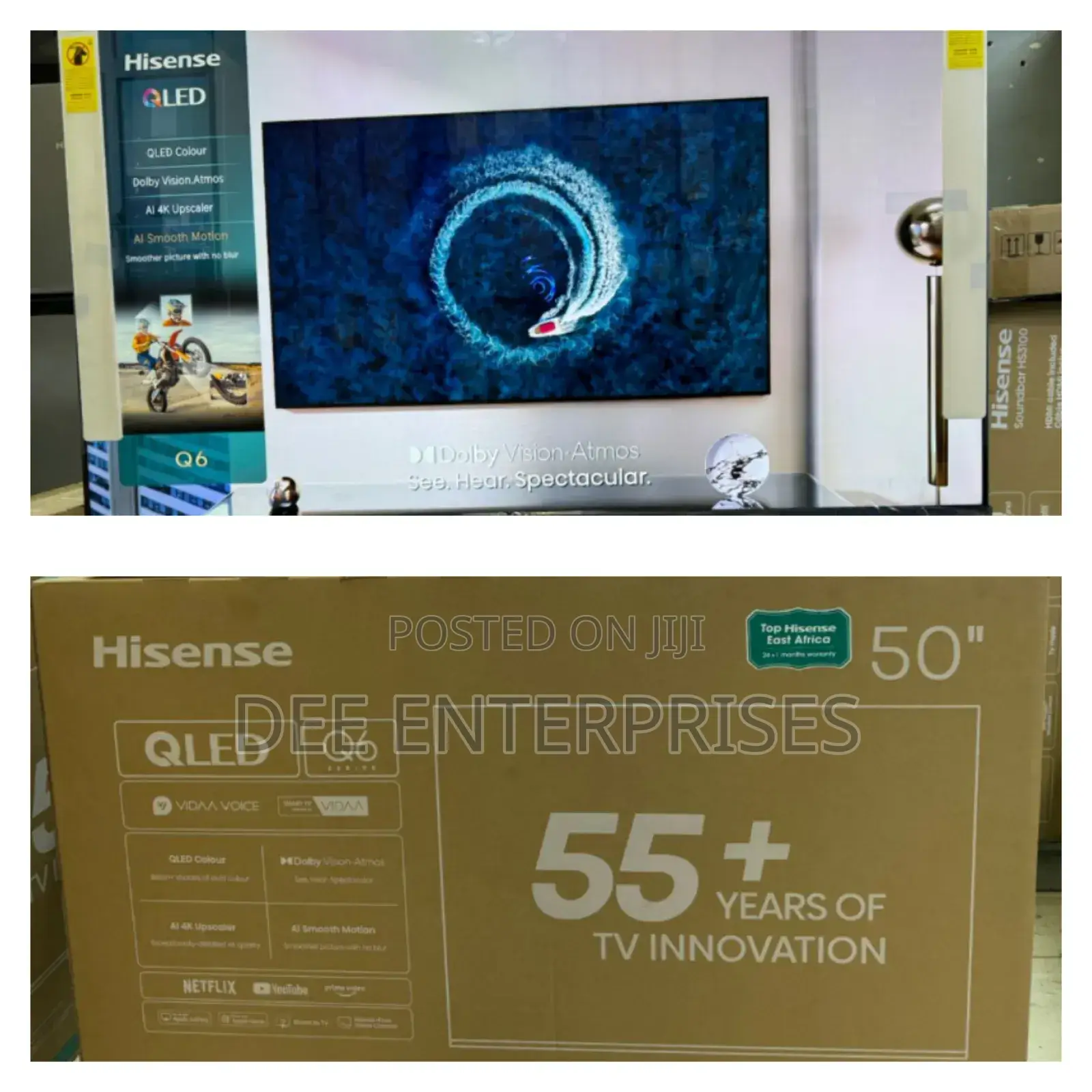 Hisense 55 Inches Qled Frameless Tv