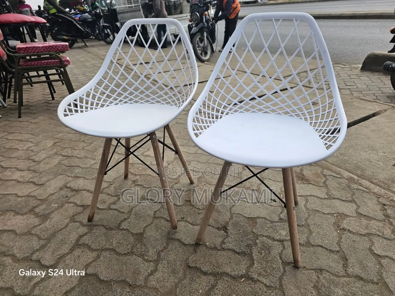 White Eames Mesh Chairs /Hanging Chairs