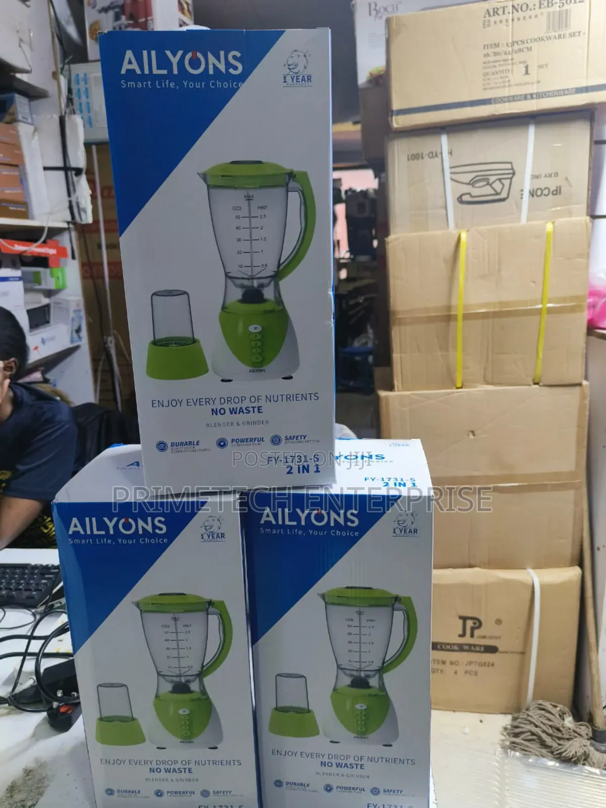 1.5ltr Ailyons 2 in 1 Blender