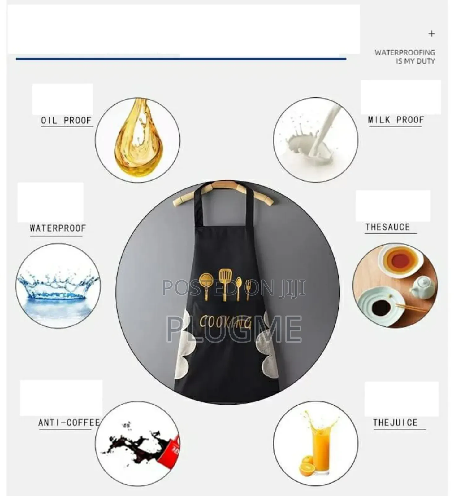 Water Proof Adult Kitchen Aprons Oil Proof Different Colors