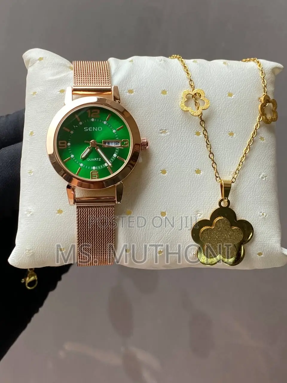 Ladies Watch X Earrings X Necklace Plus Gift Bag Card
