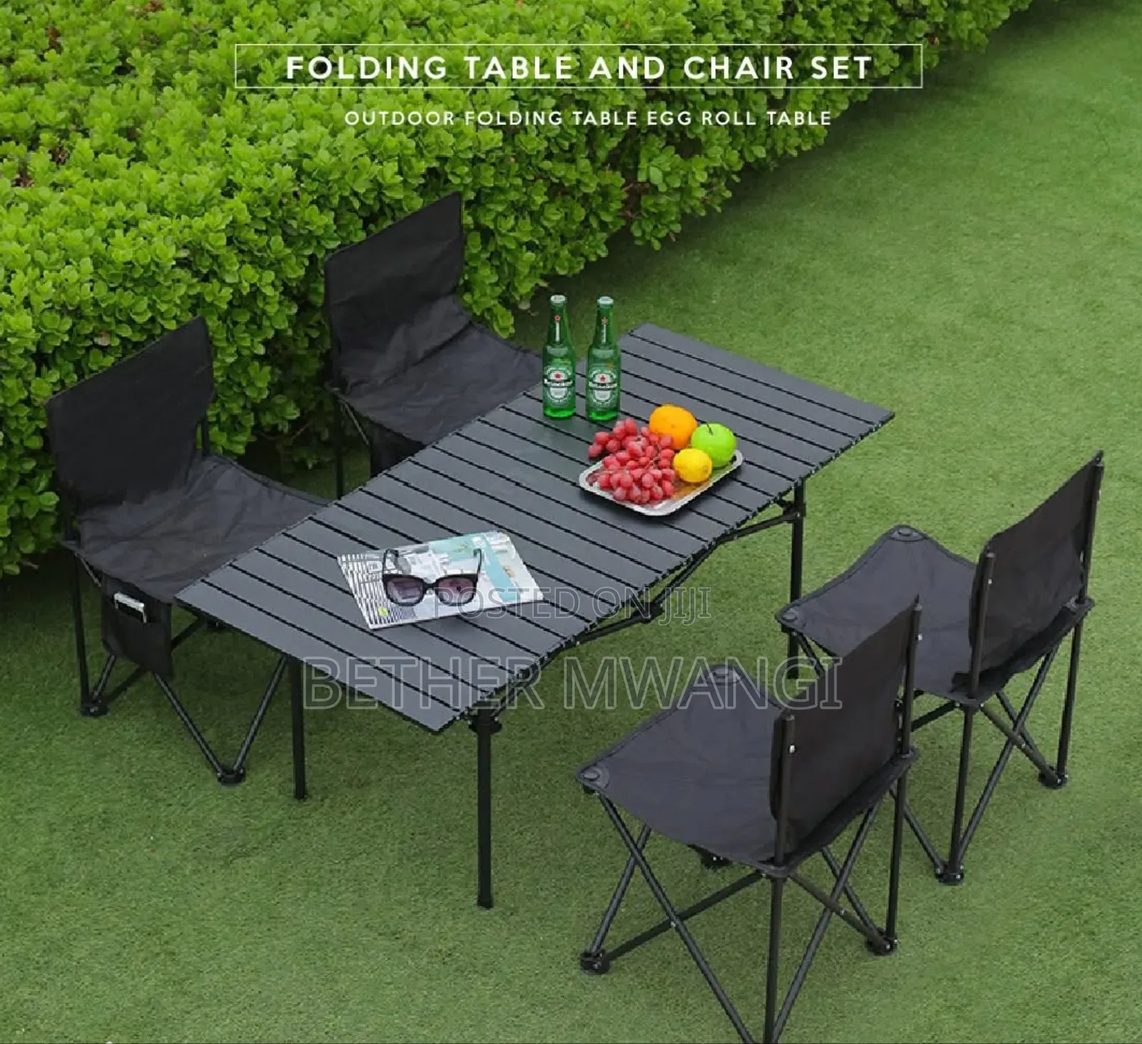 Outdoor/Camping Folding Table+Chair Set in Kenya