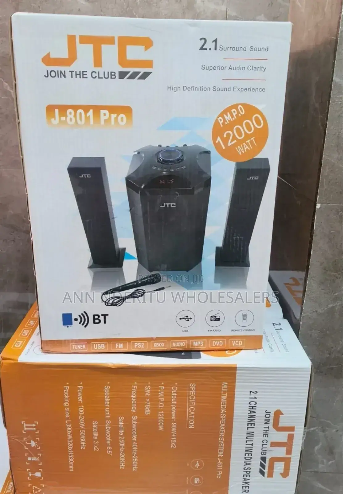 JTC Subwoofer Sounds System