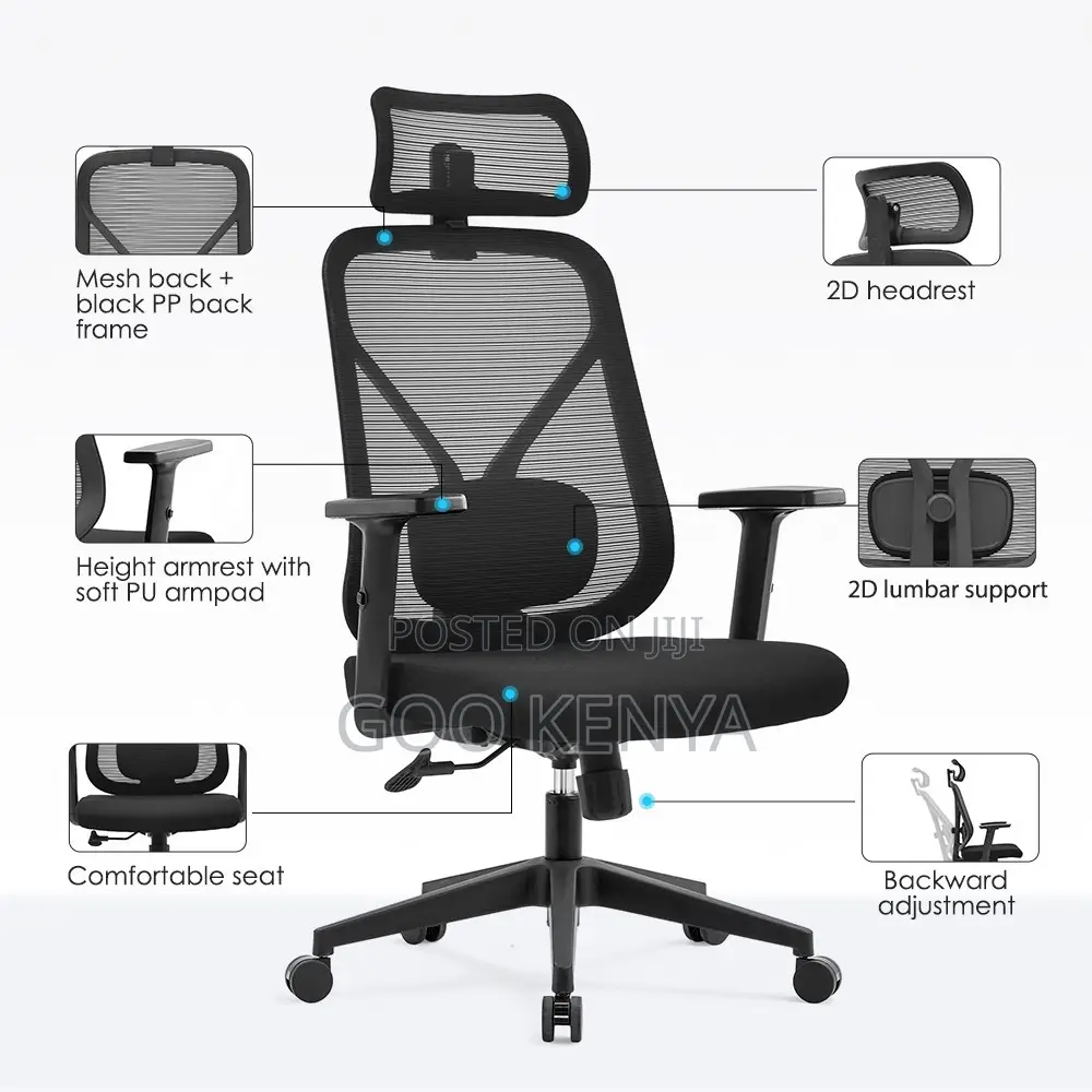 Office Chair ; Modern Mesh Swivel Ergonomic Office Chair