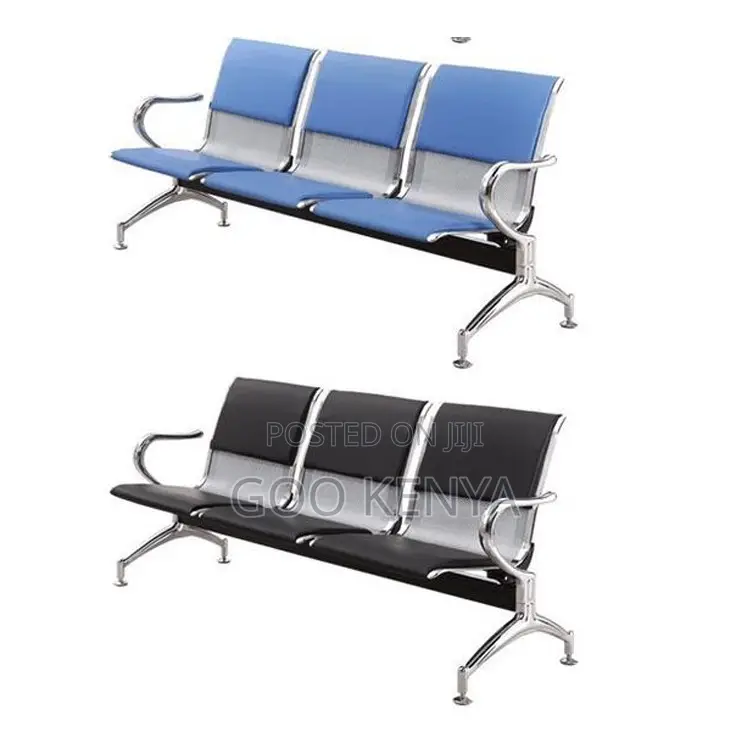 Office Chair ; Public Waiting Three Seats Chair