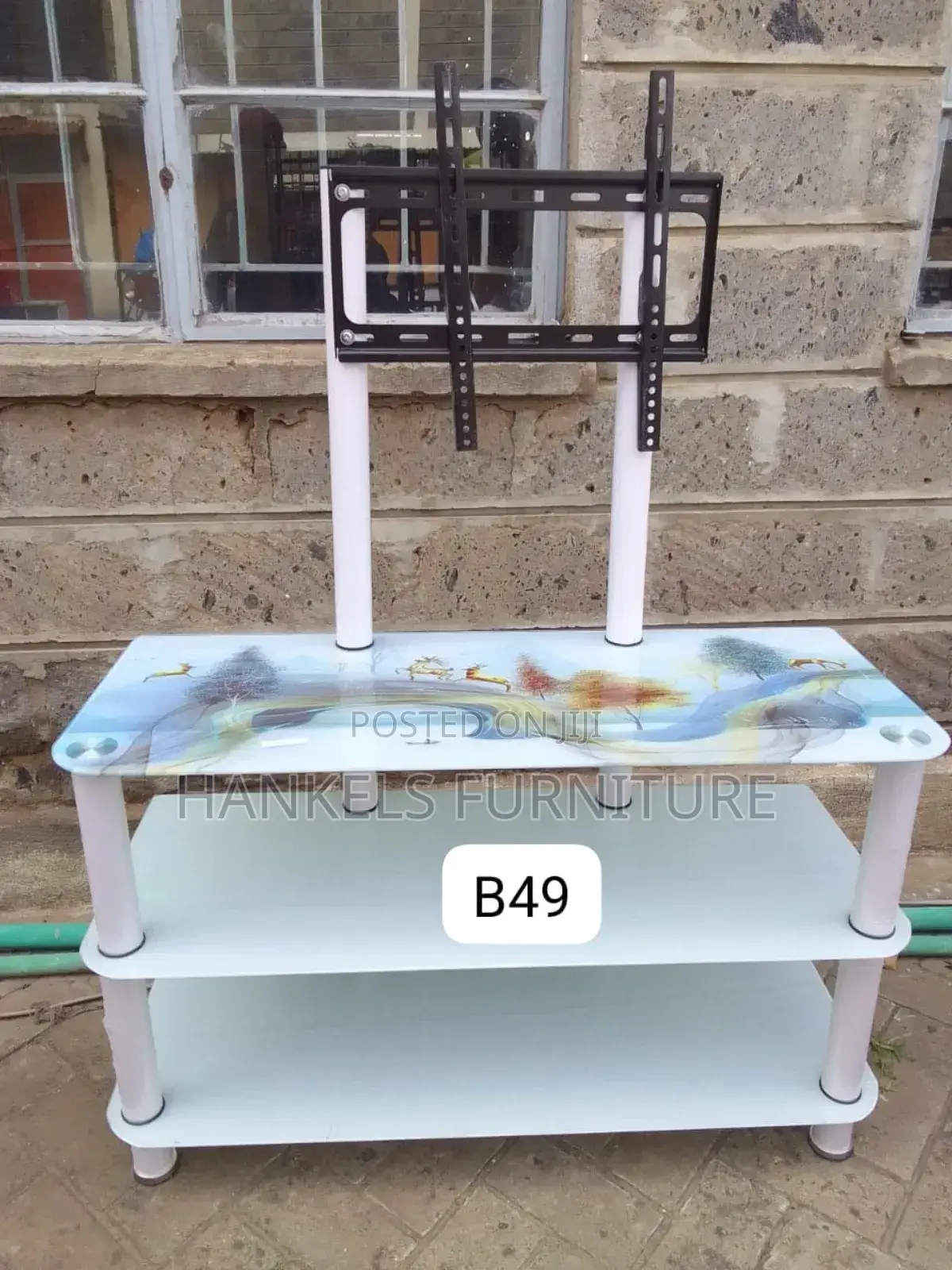3 Layer Glass Tv Stand