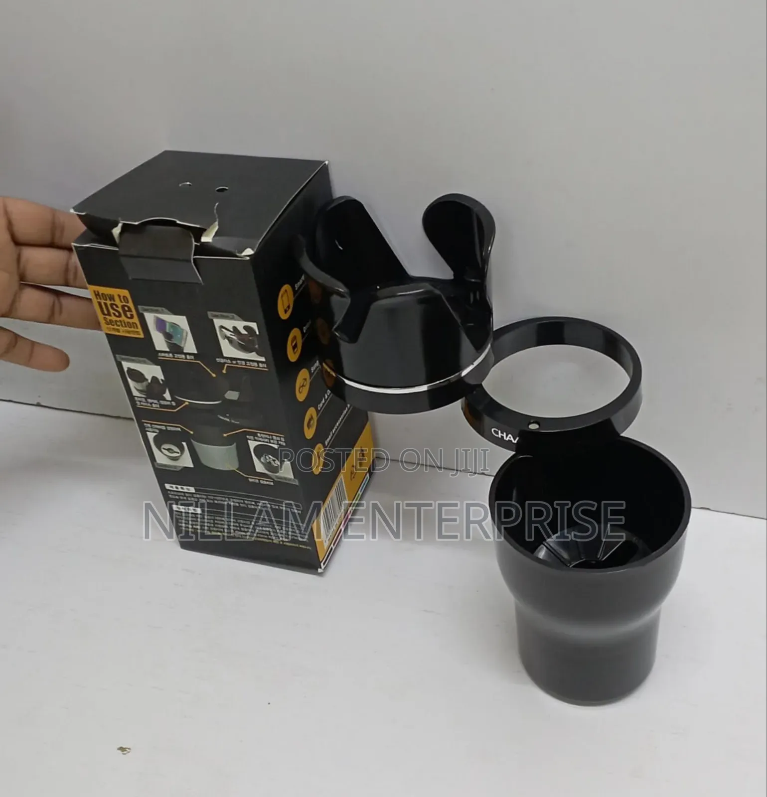 Adjustable 5-1 Multifunction Rotating Car Cup Holder
