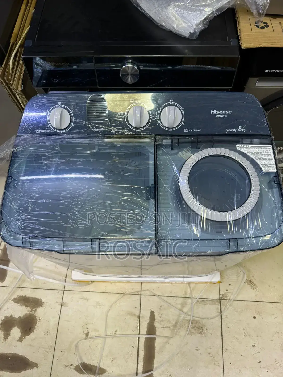 Hisense Washing Machine Semi-Automati Twin-Tub 8.0