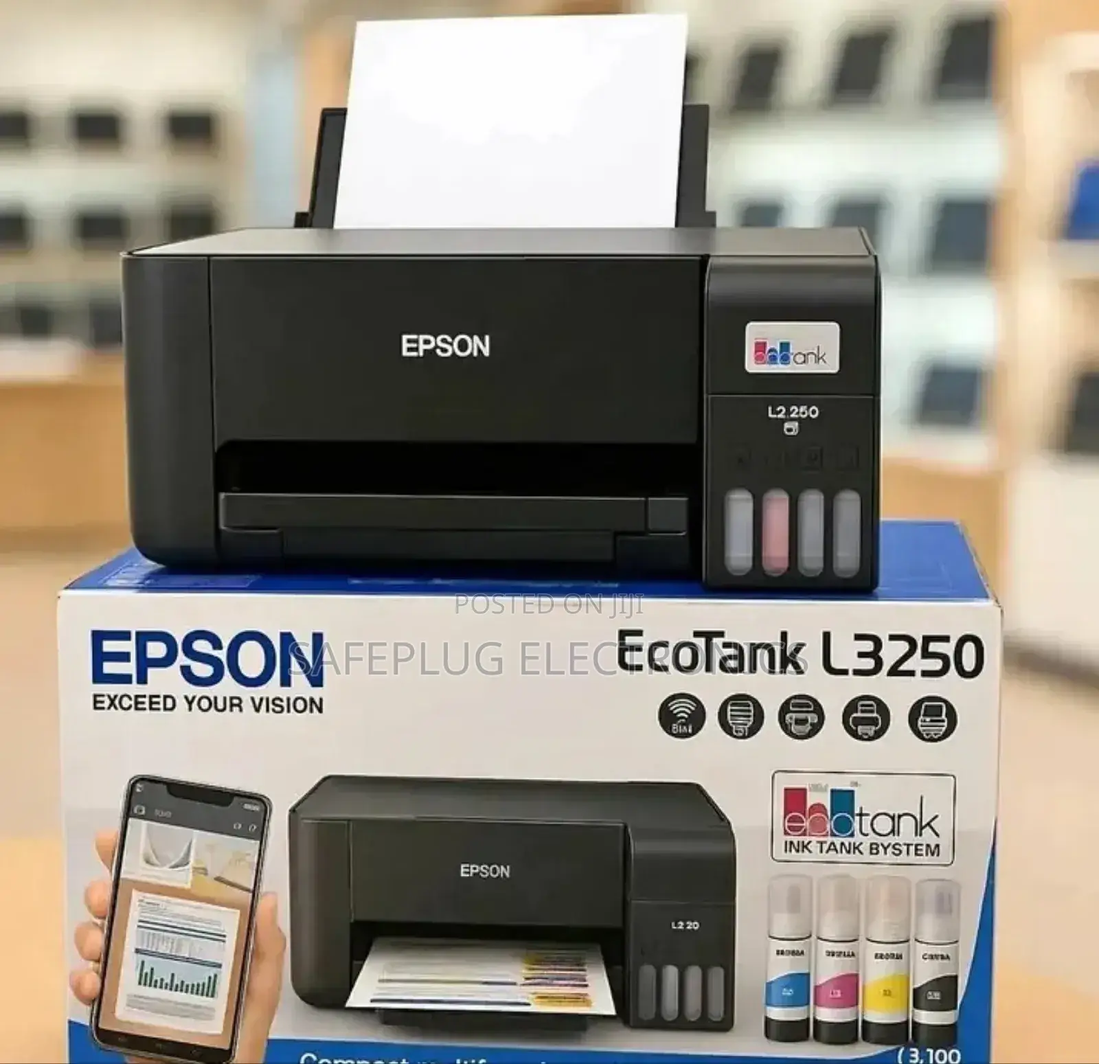 L3250 Compact Multifunctional Epson Printer, 3 In1 Functions