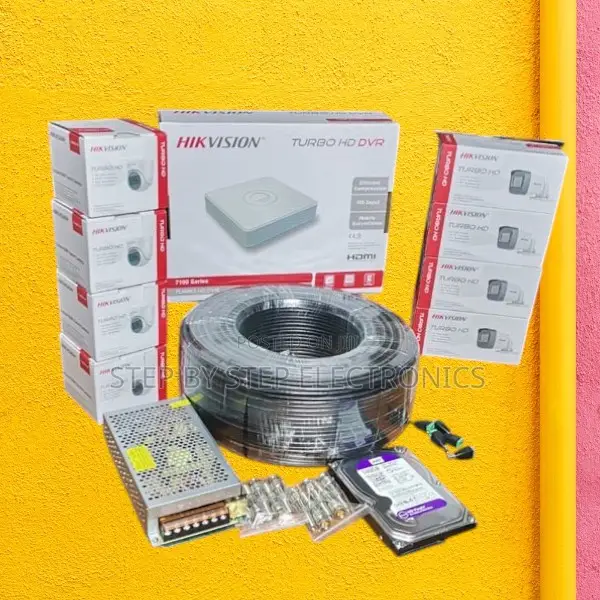 Complete Hikvision 8 2mp Full Hd 1080p CCTV Camera With Night Vision