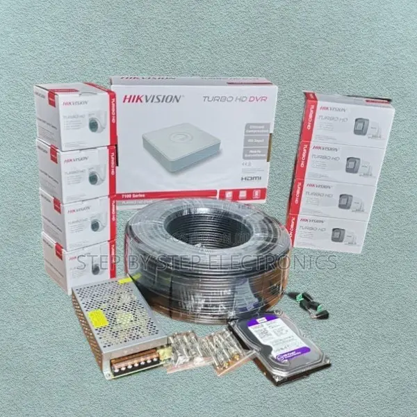 Mobile Monitoring 8 Hikvision 1080p Full Hd 2mp CCTV Cameras Full Kit