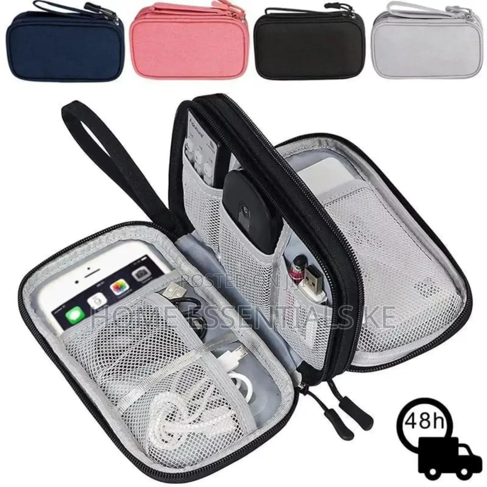 Travel Cable Organizer Bag Power Bank Cable Travel Accessories