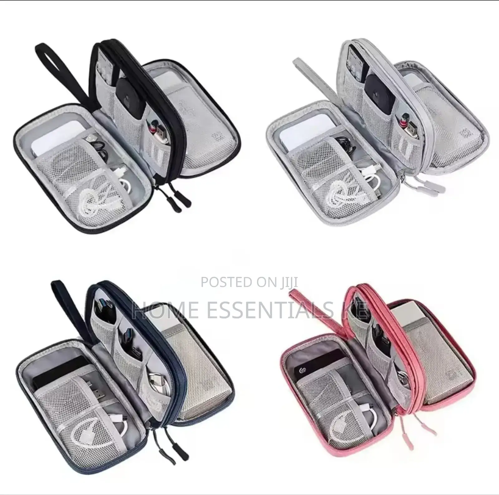 Travel Cable Organizer Bag Power Bank Cable Travel Accessories