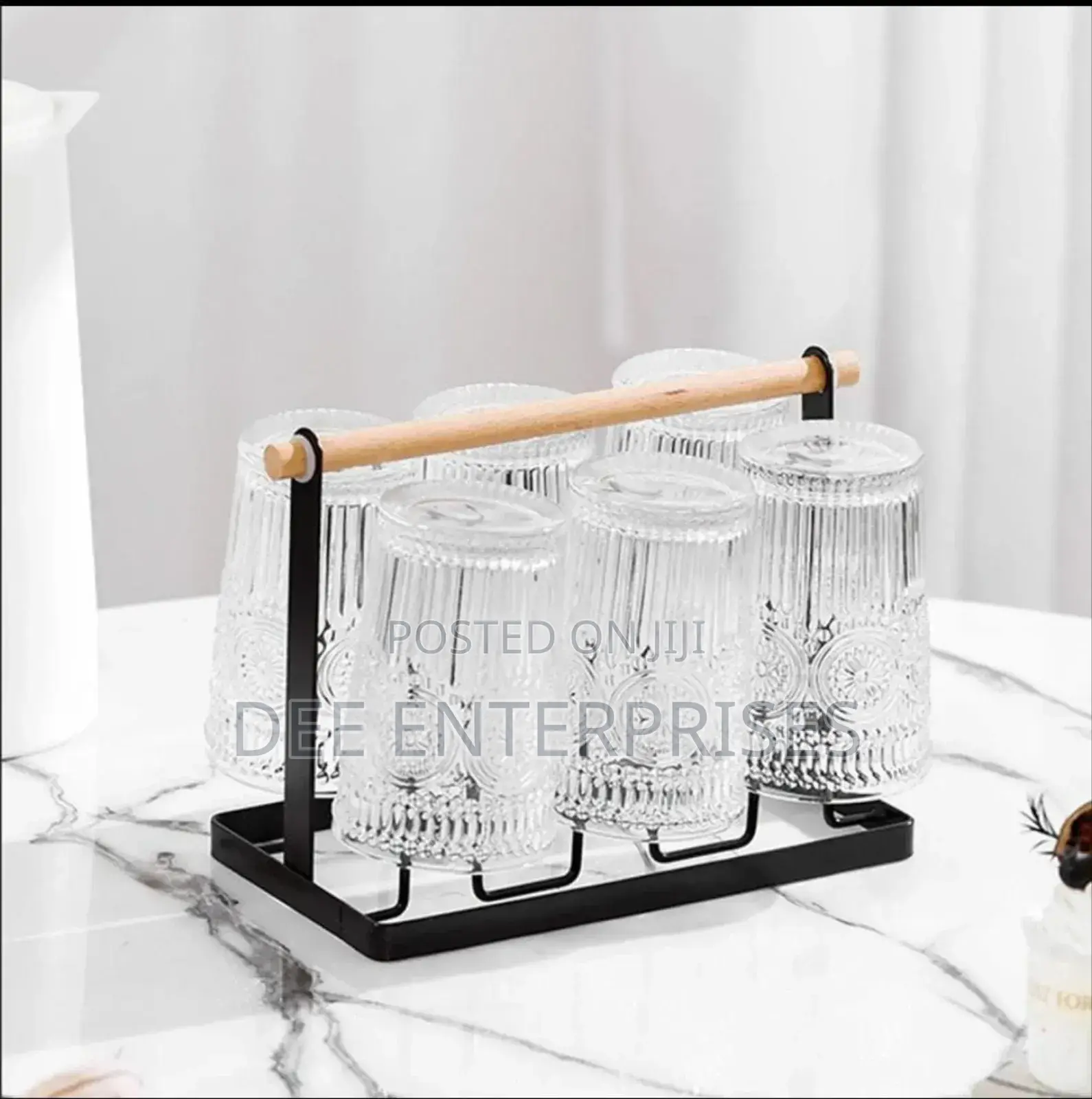 Luxury Iron Cup/Glass Holder Rack