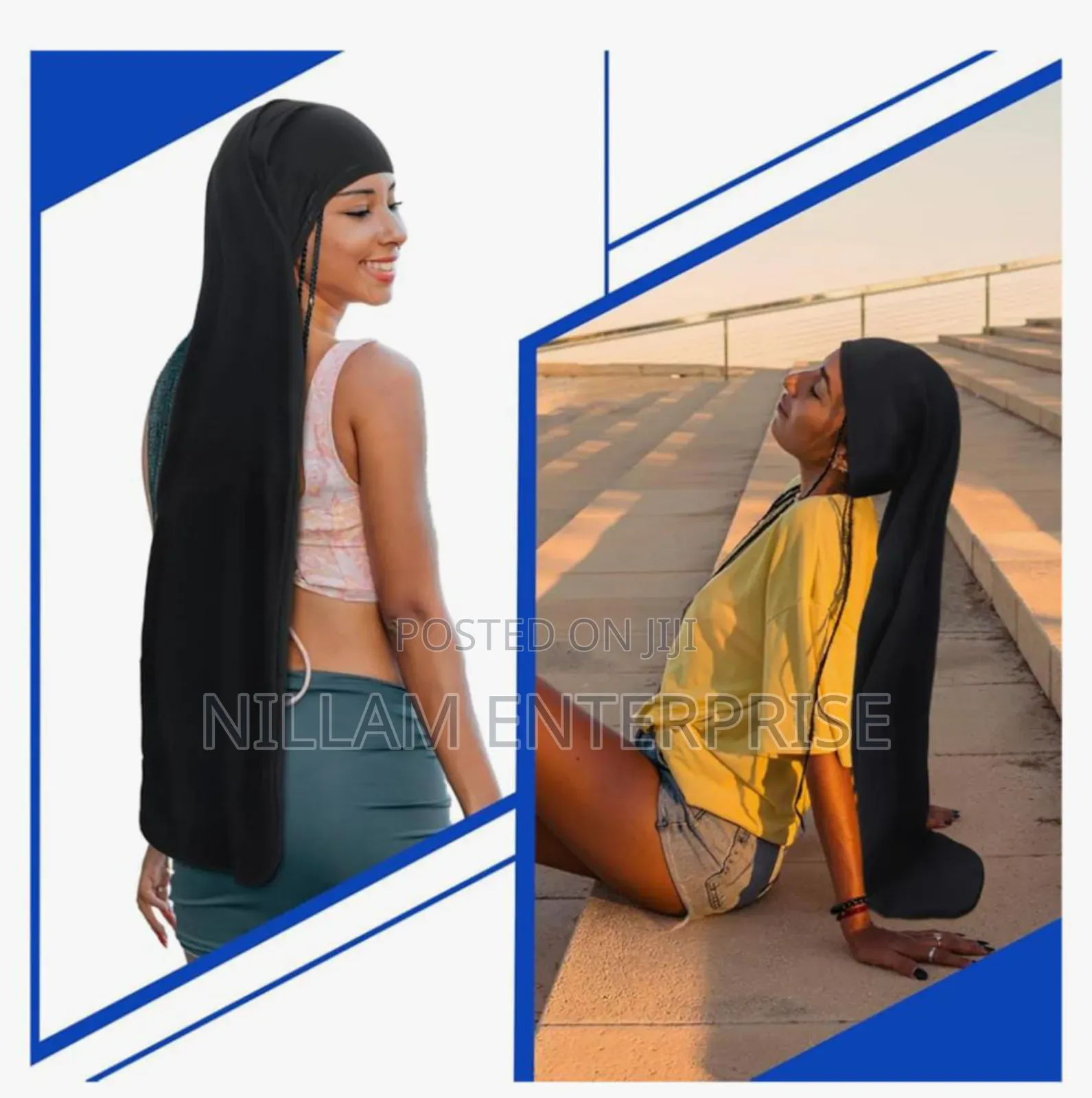 Long Jumbo Hair Bonnet*