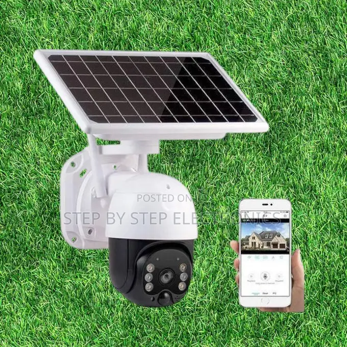 360° 4g Simcard Solar-Powered Wireless PTZ CCTV Security Camera