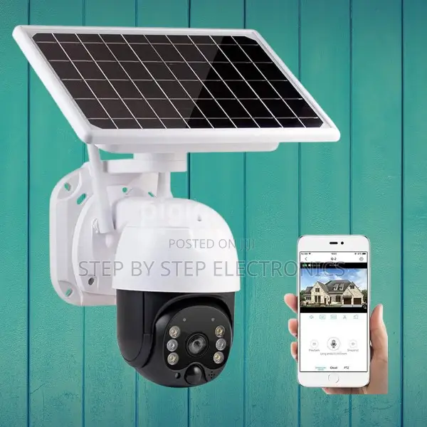 4g Sim Solar PTZ CCTV Camera With Night Vision, Smart Tracking