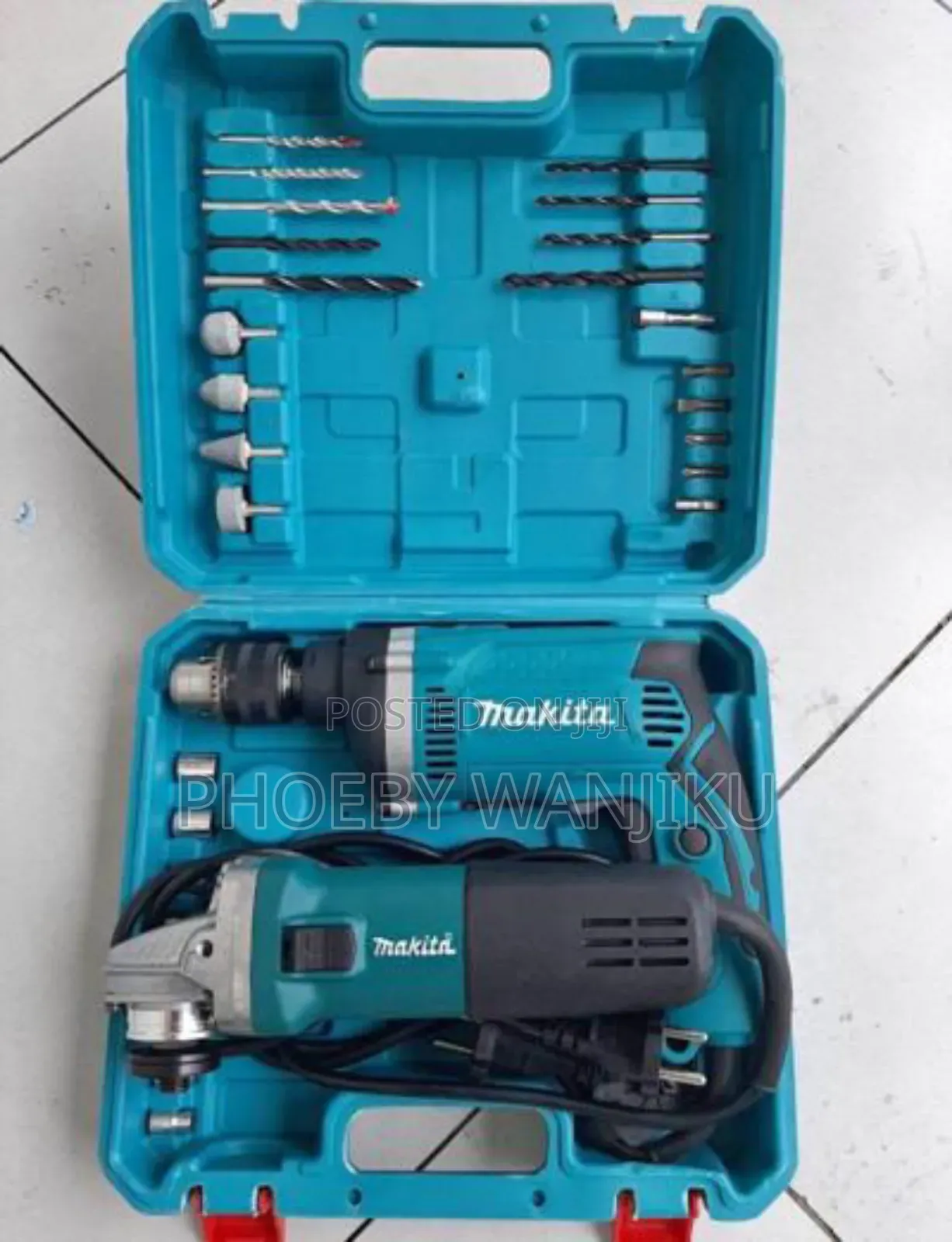 Grinder and Drill Combo Set