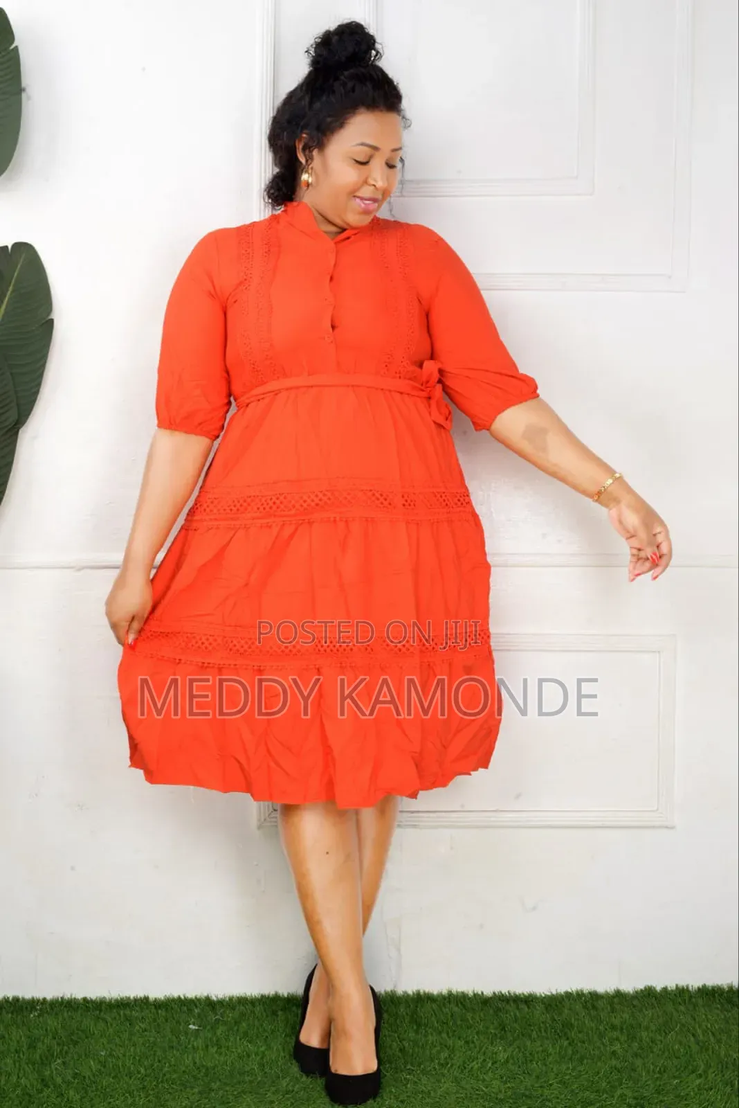 Mastard Yellow Skater Dress