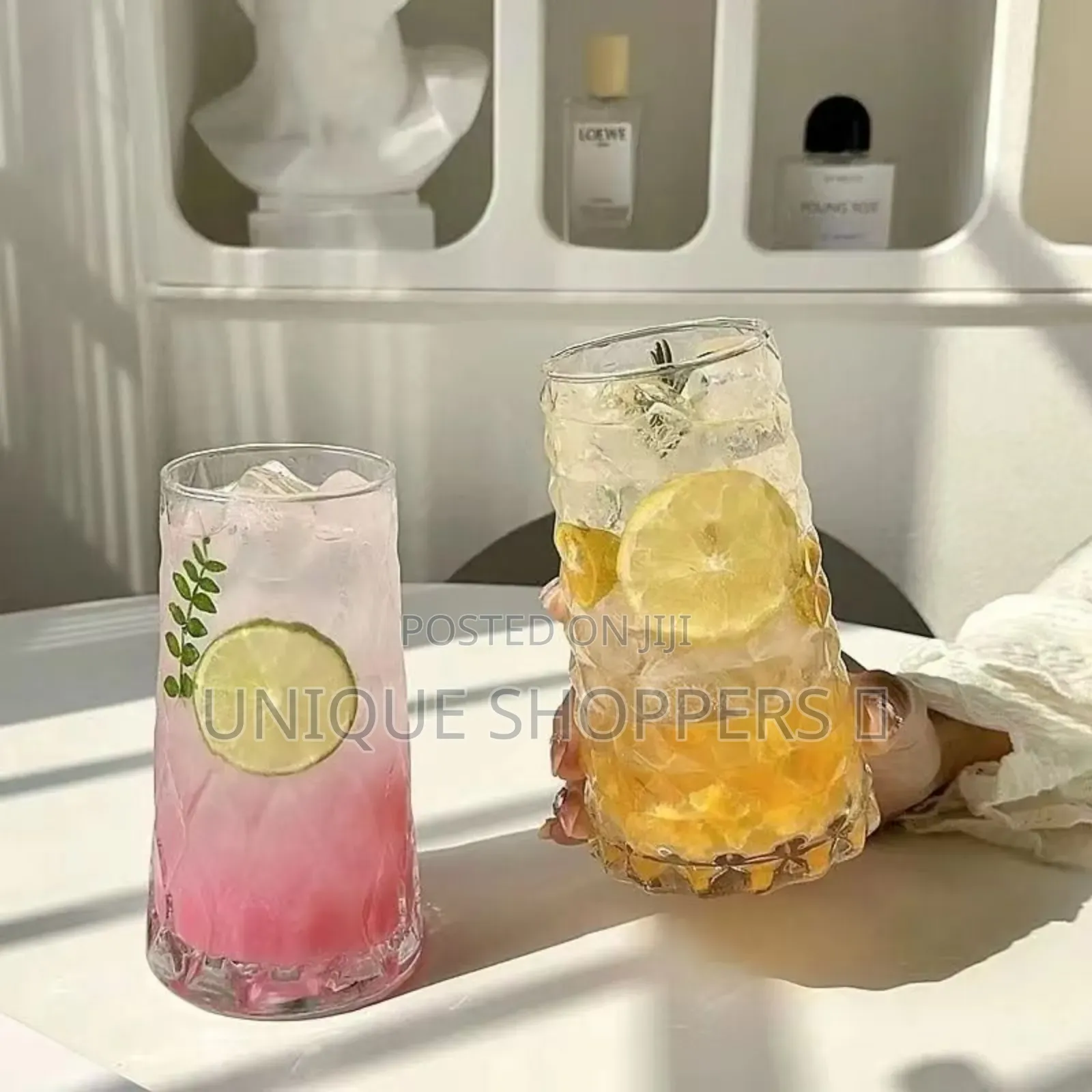 Unique Diamond Aesthetic Highball Glass