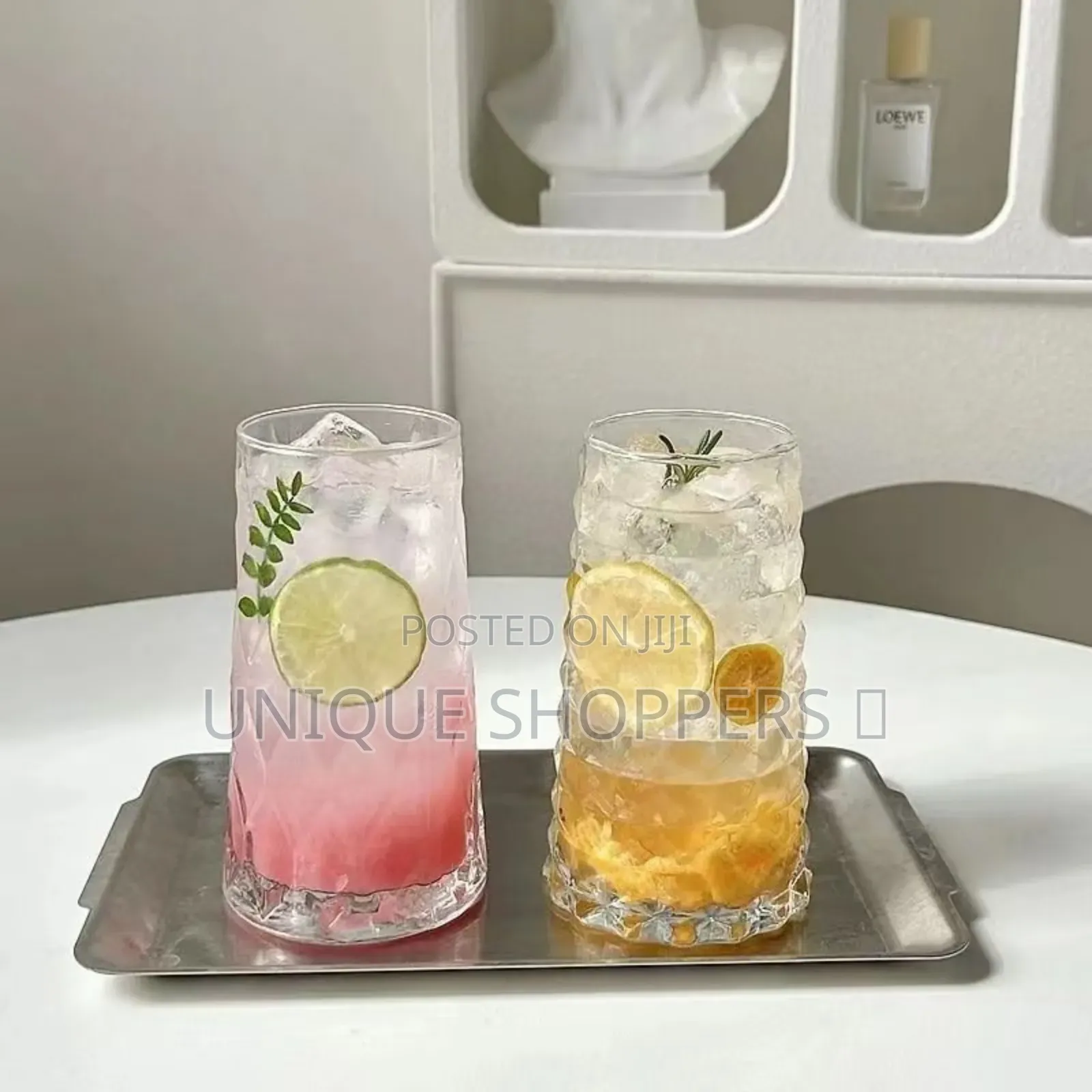 Unique Diamond Aesthetic Highball Glass