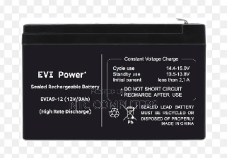 Evi 9ah 12v Lead-Acid Battery - Evia9-12