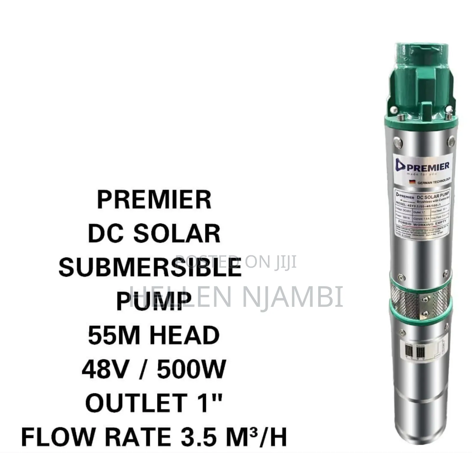 55meters Premier Dc Submesible Water Pump