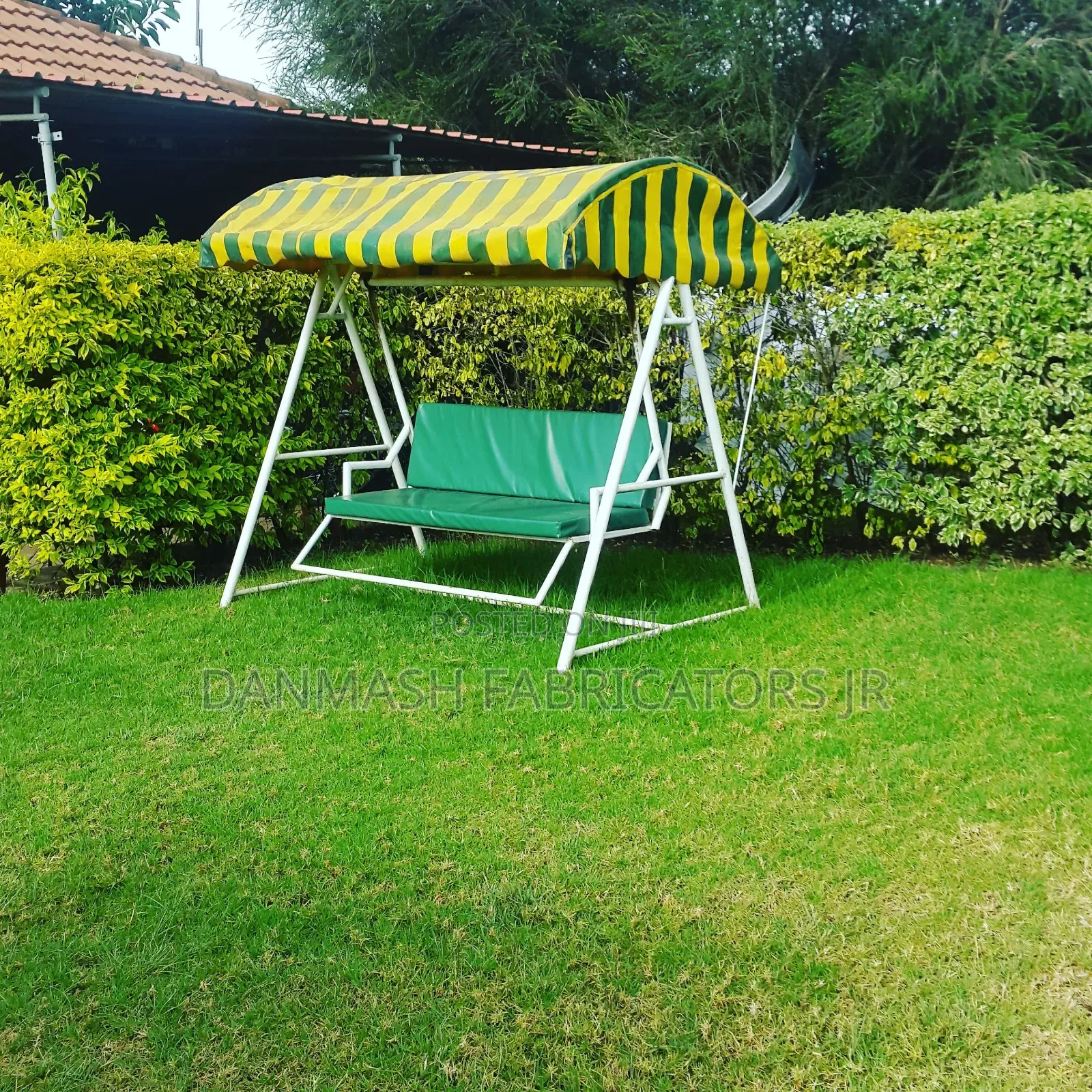 String Outdoor Garden Swing Set With Canopy