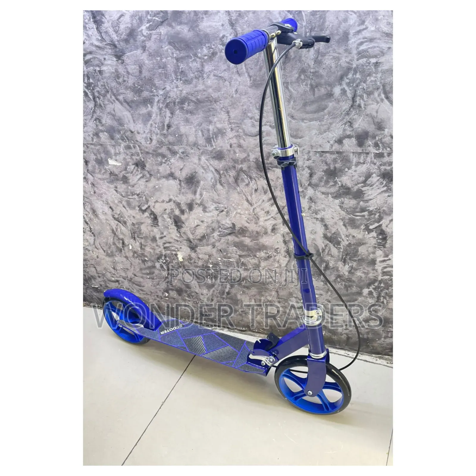 2 Wheels Foldable Metallic Scooter 
 for Teenagers