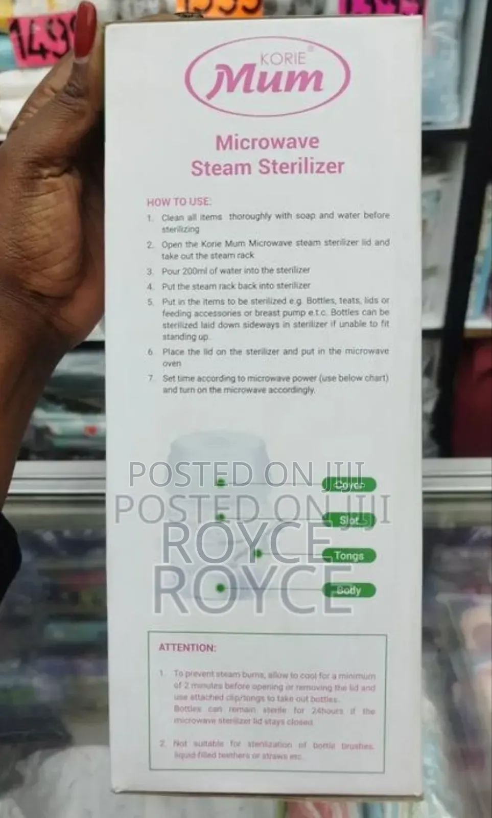 Microwave Bottle Steam Steriliser